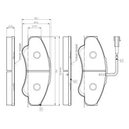 Fiat Ducato Peugeot Boxer Citroen Jumper 18Q Ön Fren Balatası - BOSCH 0986TB2431