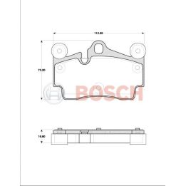Arka Fren Balatası 18 İnç Cayenne Touareg V6 V10 TDI - Bosch 0986TB2456