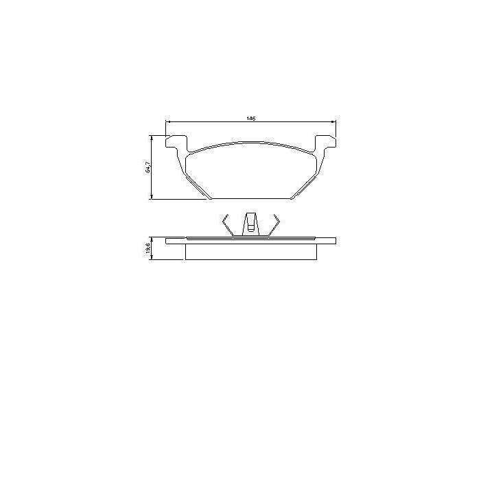 Ön Fren Balatası Audi A3 Seat Cordoba Ibiza Leon Skoda Fabia (1996-2003) - Bosch 0986424364