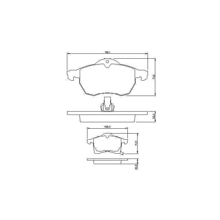 Ön Fren Balatası Opel Astra G H Ve Zafira (1998-2004) - Bosch 0986424457