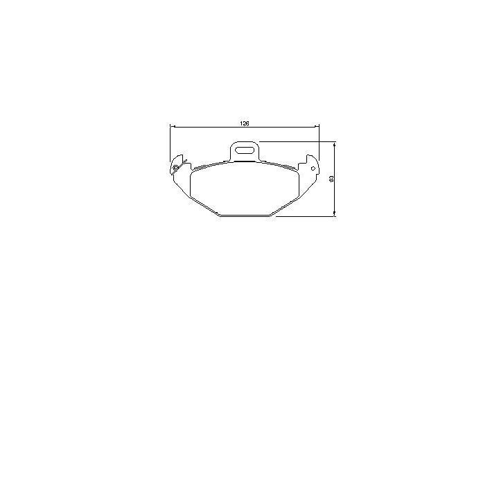 Arka Fren Balatası Renault Laguna I (1993-2001) - Bosch 0986424532