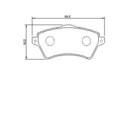 Land Rover Freelander Ön Fren Balatası (1998-) - Bosch 0986424721