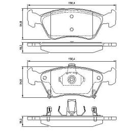 Ön Fren Balatası İkaz Kablolu Toyota Avensis (1997-2003) - Bosch 0986424560