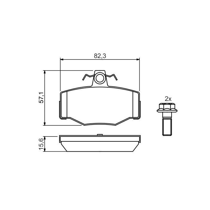 Arka Fren Balatası Nissan Primera Almera Uyumlu (1996-2006) - BOSCH 0986460993