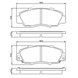 Ön Fren Balatası Honda CR-V HR-V Accord Uyumlu (1993-2001) - BOSCH 0986461142