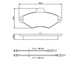 Ön Fren Balatası Citroen Xantia Uyumlu (1993-2001) - BOSCH 0986461757