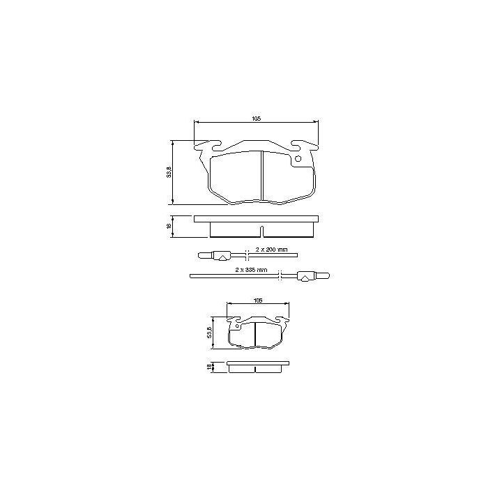Fren Balatası Citroen Saxo Peugeot 106 Uyumlu (1996-2005) - BOSCH 0986461763