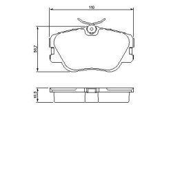 Ön Fren Balatası Mercedes W124 W201 (1984-1996) - Bosch 0986469410