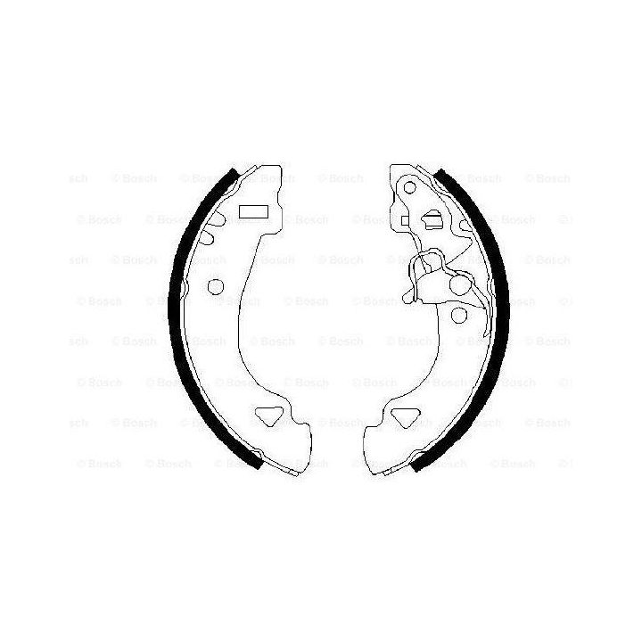 Pabuçlu Fren Balatası Fiat Panda Uno Lancia Y (1992-2003) - Bosch 0986487331