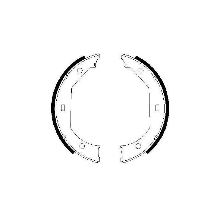 Pabuçlu Fren Balatası (180x20 mm) BMW 320d 528i 530i İçin (1995-2012) - Bosch 0986487607