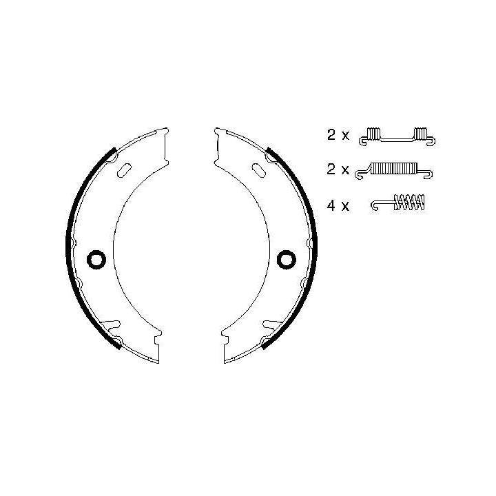 El Fren Balatası Mercedes Sprinter 4T VW LT28 35 46 İçin (1995-2006) - Bosch 0986487611