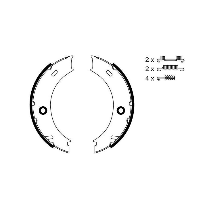 El Fren Balatası Mercedes Sprinter 4T VW LT28 35 46 İçin (1995-2006) - Bosch 0986487611