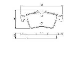 Arka Fren Balatası Laguna Ii Focus C-Max Vectra C İçin (2002-2013) - Bosch 0986494032