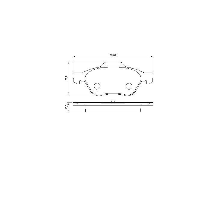 Ön Fren Balatası Renault Laguna Ii Ve Iii İçin (2001-2007) - Bosch 0986494034