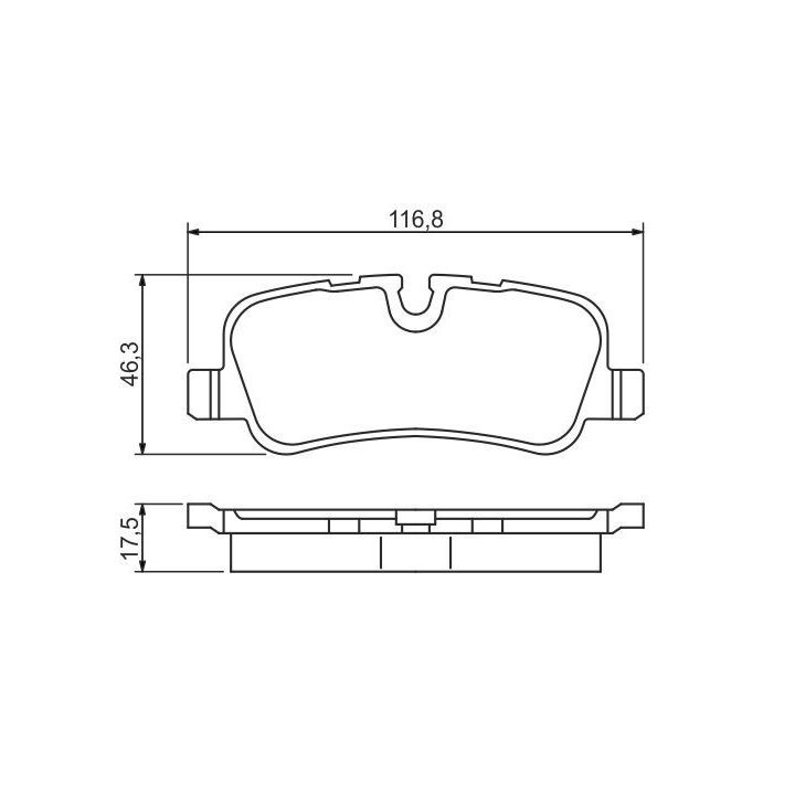 Arka Fren Balatası Land Rover Discovery III Range Rover (2004-) - Bosch 0986494148