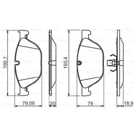 Ön Fren Balatası Bmw F10 F01 F11 N57 N52 Uyumlu - Bosch 0986494429