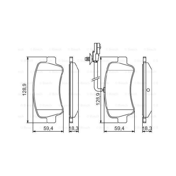 Arka Fren Balatası Renault Master III Opel Movano 2.3DCI (2010-) - Bosch 0986494500