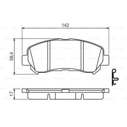 Ön Fren Balatası Renault Koleos Nissan Qashqai X-Trail (2007-) - Bosch 0986494501