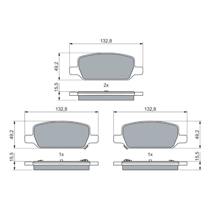 Fren Balatası Tesla Model 3 ve Model Y İçin - BOSCH 0986460086