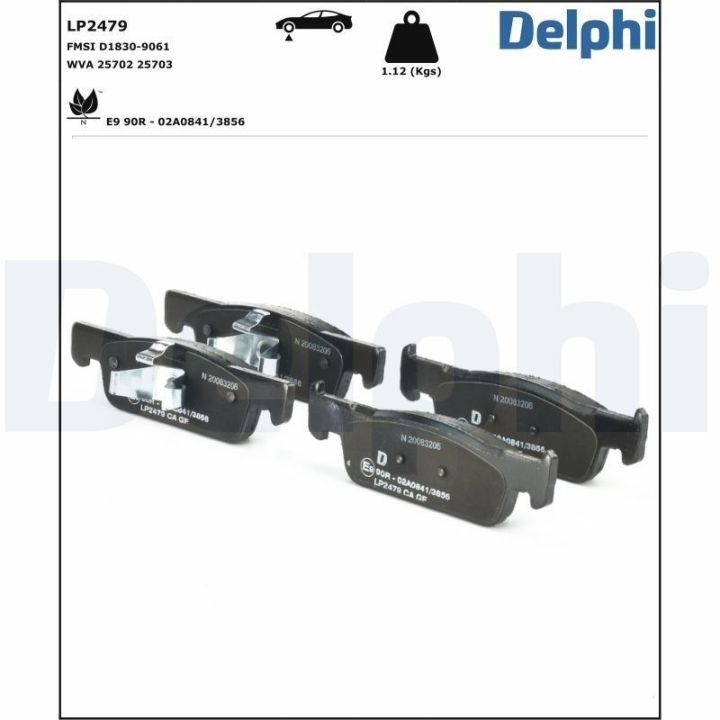 Ön Fren Balatası 140mm Clio IV Twingo III Dacia Logan (2012-) - Delphi LP2479