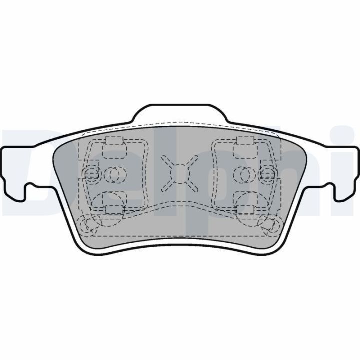 Arka Fren Balatası (123mm) Opel Vectra C Renault Megane II Ford Focus (2002-) - Delphi LP1701