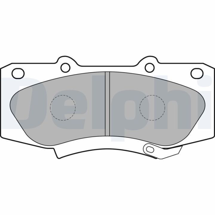 Ön Fren Balatası 143.2mm Toyota Hilux III (2007-) - DELPHİ LP2244