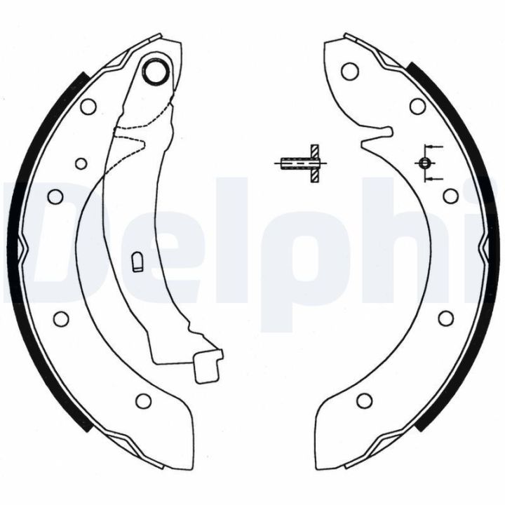 Arka Pabuçlu Fren Balatası (229x42mm) Peugeot Partner (2000-) - DELPHİ LS1716