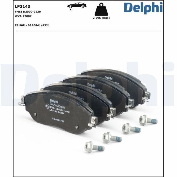 Ön Fren Balatası Opel Vivaro Combi Panelvan 1.6 CDTI (2014-) - Delphi LP3143