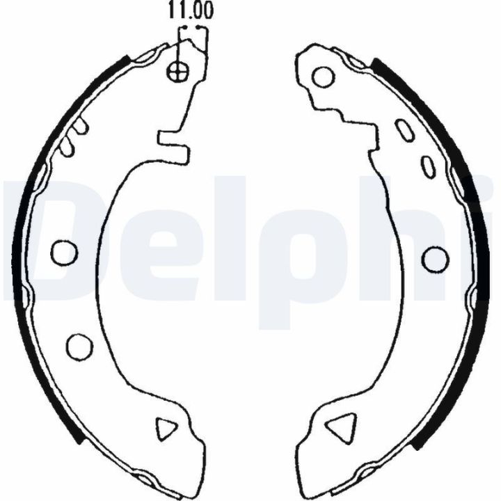 Arka Pabu'u00e7 Balata Citroen Ax Renault 19 Express Extra Rapid (1985-2011) - Delphi LS1575
