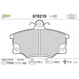 Ön Disk Fren Balatası Fiat Tempra Tipo Alfa Romeo 155 - Valeo 670219