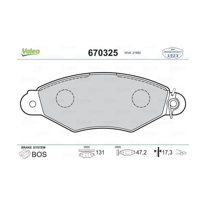 Ön Disk Fren Balatası Renault Kangoo Citroen Xsara - Valeo 670325