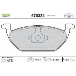 Ön Disk Fren Balatası Audi A1 1ZG PR Numarası İçin (2010-) - Valeo 670332