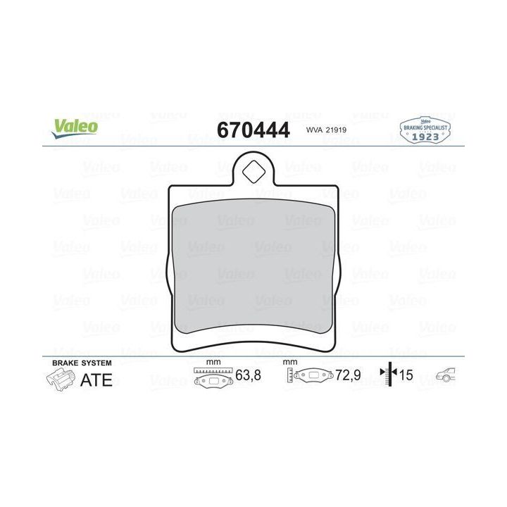 Mercedes 202 203 210 Kasa Arka Disk Fren Balatası - Valeo 670444