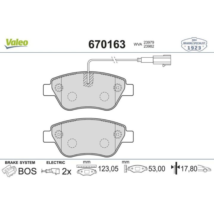 Ön Disk Fren Balatası Alfa Romeo Mito 1.4 Fiat Punto Evo 1.2 1.4 1.3D İçin (2008-) - VALEO 670163