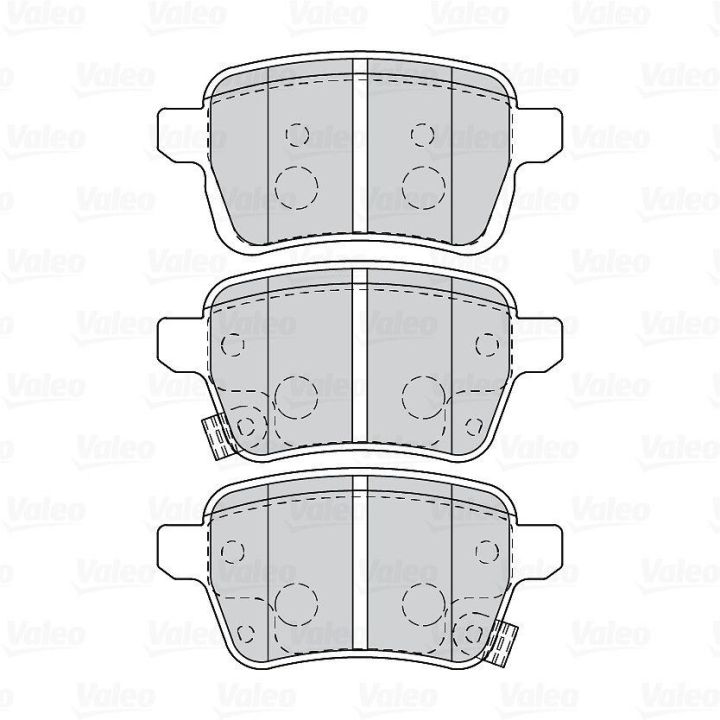 Arka Disk Fren Balatası Fiat 500L Egea İçin (2012-) - VALEO 670399