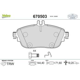 Ön Fren Balatası Mercedes B Serisi Opel Sports Tourer İçin (2011-2018) - VALEO 670503
