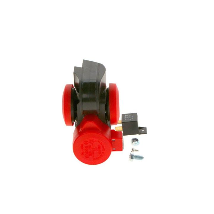 Ferrari Tipi Kompresörlü Çift Tonlu Röleli Korna 12V 240W - BOSCH 0986320400