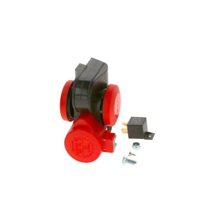 Ferrari Tipi Kompresörlü Çift Tonlu Röleli Korna 12V 240W - BOSCH 0986320400