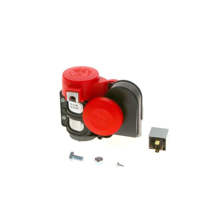 Ferrari Tipi Kompresörlü Çift Tonlu Röleli Korna 24V 520-660 HZ 115DB  - BOSCH 0986320401