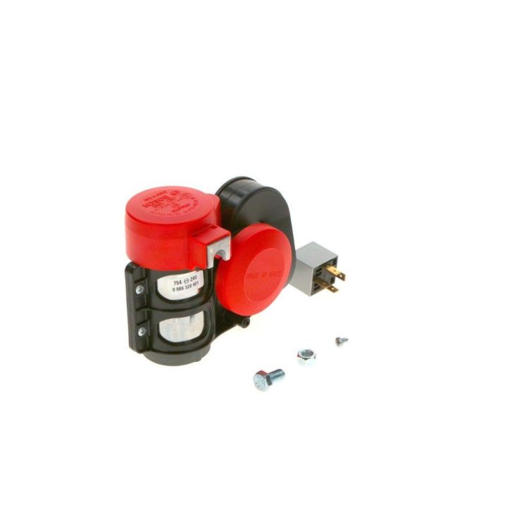 Ferrari Tipi Kompresörlü Çift Tonlu Röleli Korna 24V 520-660 HZ 115DB  - BOSCH 0986320401