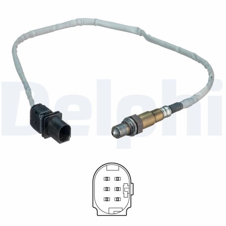 Oksijen Sensörü (Lambda Sensörü) – Audi A1, A3, A4, A5, A6, A7, A8, Q3, Q5, Q7, R8, TT – Porsche – Delphi ES20541-12B1