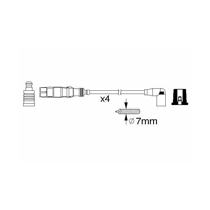 Buji Kablo Takımı Vw Golf 4 Polo Bora Audi A3 Seat Leon Toledo - Bosch 0986356359