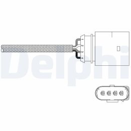 Oksijen Sensörü Bora Golf 4 Jetta 3 Passat Audi A4 (1996-2005) - Delphi ES20338-12B1