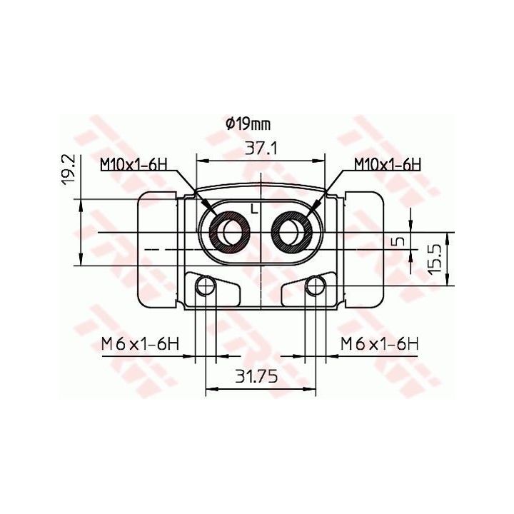 TRW Sağ Fren Silindiri 15.9mm - Hyundai Accent Excel (1994-1999) BWD293