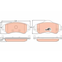 TRW Disk Balata Ön Citroen: C4 II (b7), Ds4 2012-2019