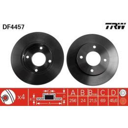 Fren Disk Ön I Mazda Haima: 3 Saloon, Haima 2 - Mitsubishi: Colt Czc Convertible (rg), Colt VI (z3_a, Z2_A) smart fourfour 07-15