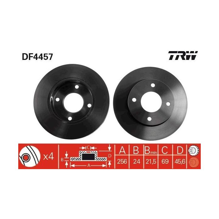Fren Disk Ön I Mazda Haima: 3 Saloon, Haima 2 - Mitsubishi: Colt Czc Convertible (rg), Colt VI (z3_a, Z2_A) smart fourfour 07-15