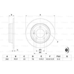 Arka Havalı Fren Diski Kia Cee'd Ve Hyundai İ30 İçin (2011-) - BOSCH 0986479052