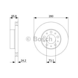 Ön Fren Diski Peugeot Boxer Citroen Jumper Fiat Ducato İçin (2002-) - Bosch 0986479297