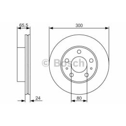 Ön Havalı Fren Diski 300 Mm Fiat Ducato Peugeot Boxer Citroen Jumper Karsan Jest İçin - BOSCH 0986479R86